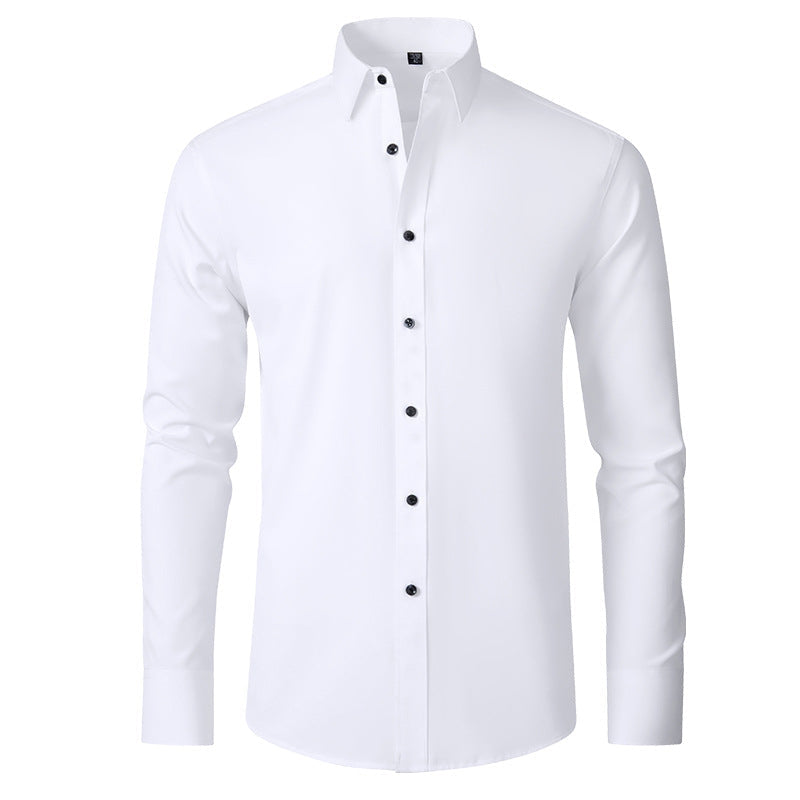 Men's Stretch Wrinkle Shirt-Azzella London