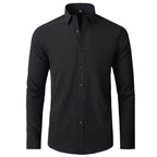 Men's Stretch Wrinkle Shirt-Azzella London