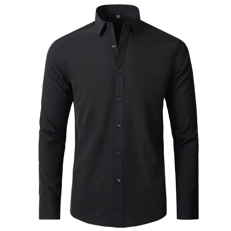 Men's Stretch Wrinkle Shirt-Azzella London