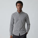 Men's Striped Cotton Summer Shirt-Azzella London