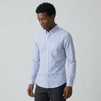 Men's Striped Cotton Summer Shirt-Azzella London