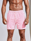 Men's Striped Swim Shorts-Swimwear-Azzella London