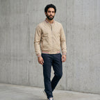 Men's Striped-Trim Bomber Jacket-Azzella London