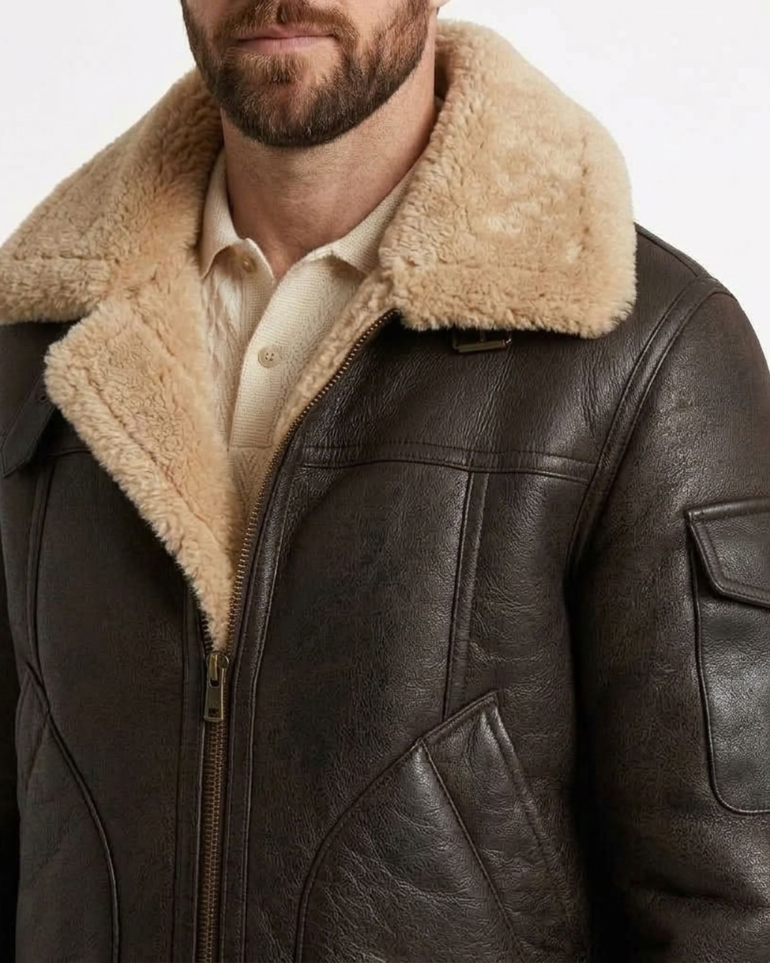 Men's Structured Fleece Jacket-Azzella London