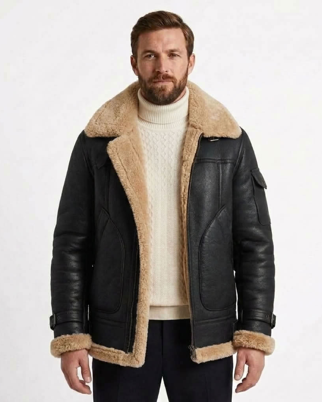 Men's Structured Fleece Jacket-Azzella London
