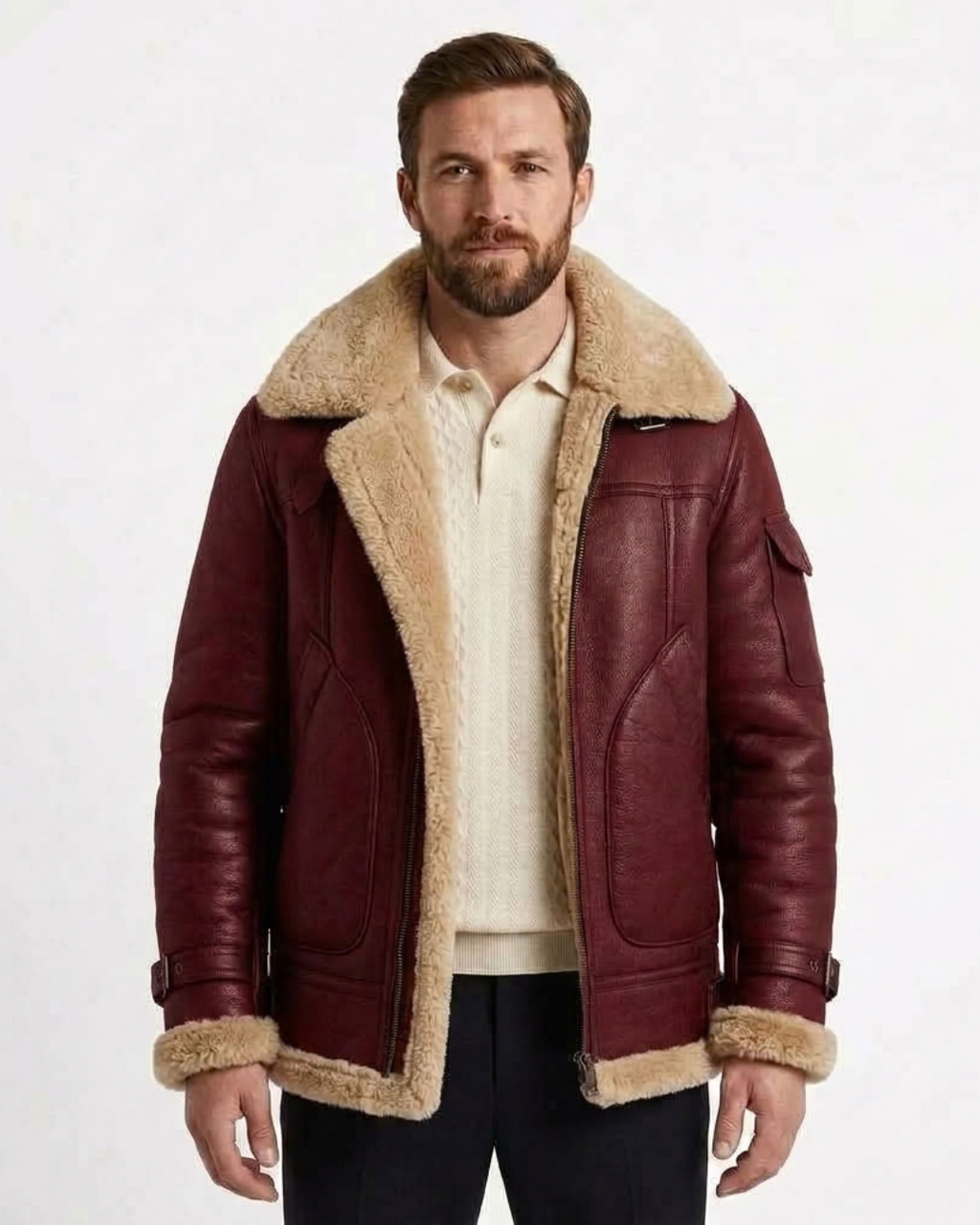Men's Structured Fleece Jacket-Azzella London