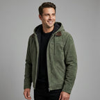 Men's Suede Hooded Jacket-Azzella London