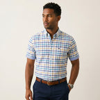 Men's Tailored Cotton Button-Up Shirt-Azzella London