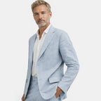 Men's Tailored Linen Suit Set-Suit-Azzella London
