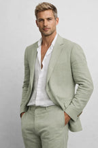 Men’s Tailored Two-Piece Blazer and Trouser Smart Suit-Azzella London