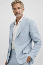 Men’s Tailored Two-Piece Blazer and Trouser Smart Suit-Azzella London