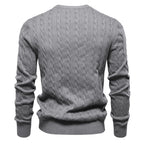 Men's Textured Cable Sweater-Sweater-Azzella London