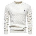 Men's Textured Cable Sweater-Sweater-Azzella London