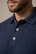 Men's Textured Polo & Shorts Set-Clothing Set-Azzella London