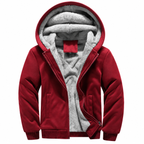 Men's Thick Lined Hooded Zip Hoodie-Hoodie-Azzella London