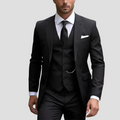 Men’s Three Piece Slim Fit Tailored Formal Suit Set-Azzella London