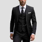 Men’s Three Piece Slim Fit Tailored Formal Suit Set-Azzella London