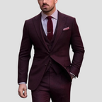 Men’s Three Piece Slim Fit Tailored Formal Suit Set-Azzella London