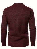 Men's V-Neck Knit Cardigan-Cardigan-Azzella London