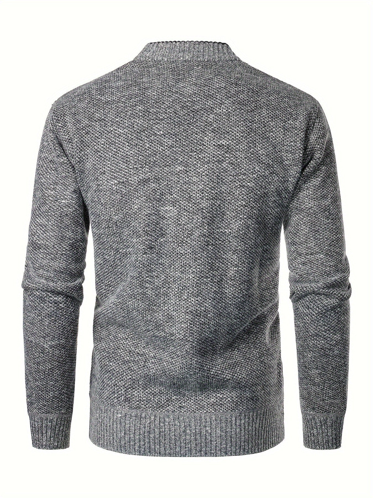 Men's V-Neck Knit Cardigan-Cardigan-Azzella London