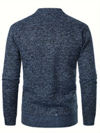 Men's V-Neck Knit Cardigan-Cardigan-Azzella London