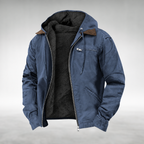 Men's Vintage Hooded Jacket-Jacket-Azzella London