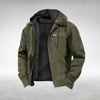 Men's Vintage Hooded Jacket-Jacket-Azzella London