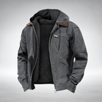 Men's Vintage Hooded Jacket-Jacket-Azzella London