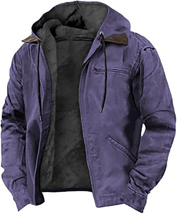 Men's Vintage Hooded Jacket-Jacket-Azzella London