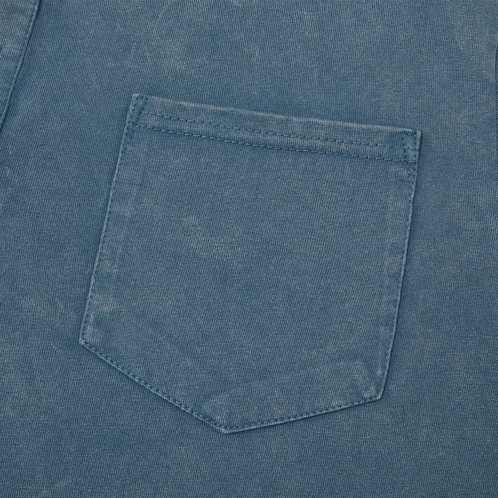 Men's Vintage-Wash Cotton Henley Tee-T-Shirt-Azzella London