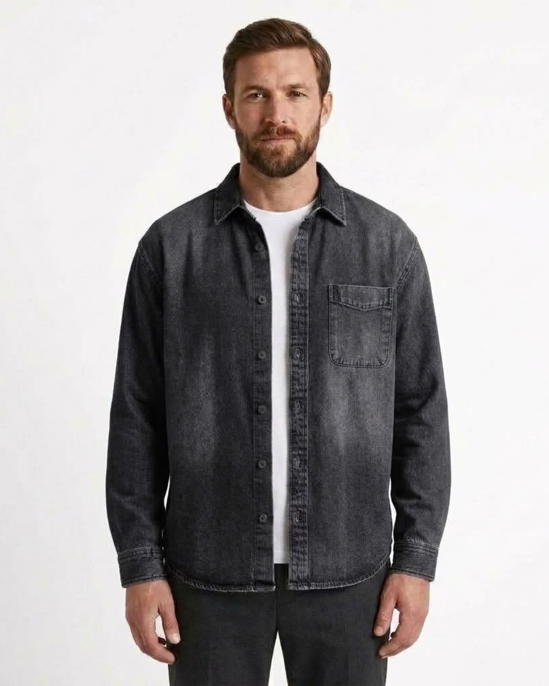 Men's Vintage Wash Shirt-Azzella London
