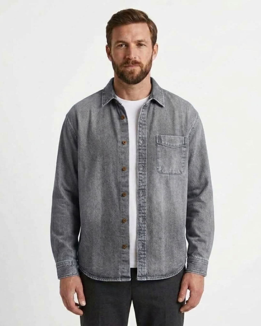 Men's Vintage Wash Shirt-Azzella London