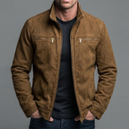 Men's Vintage Washed Cotton Jacket-Jacket-Azzella London