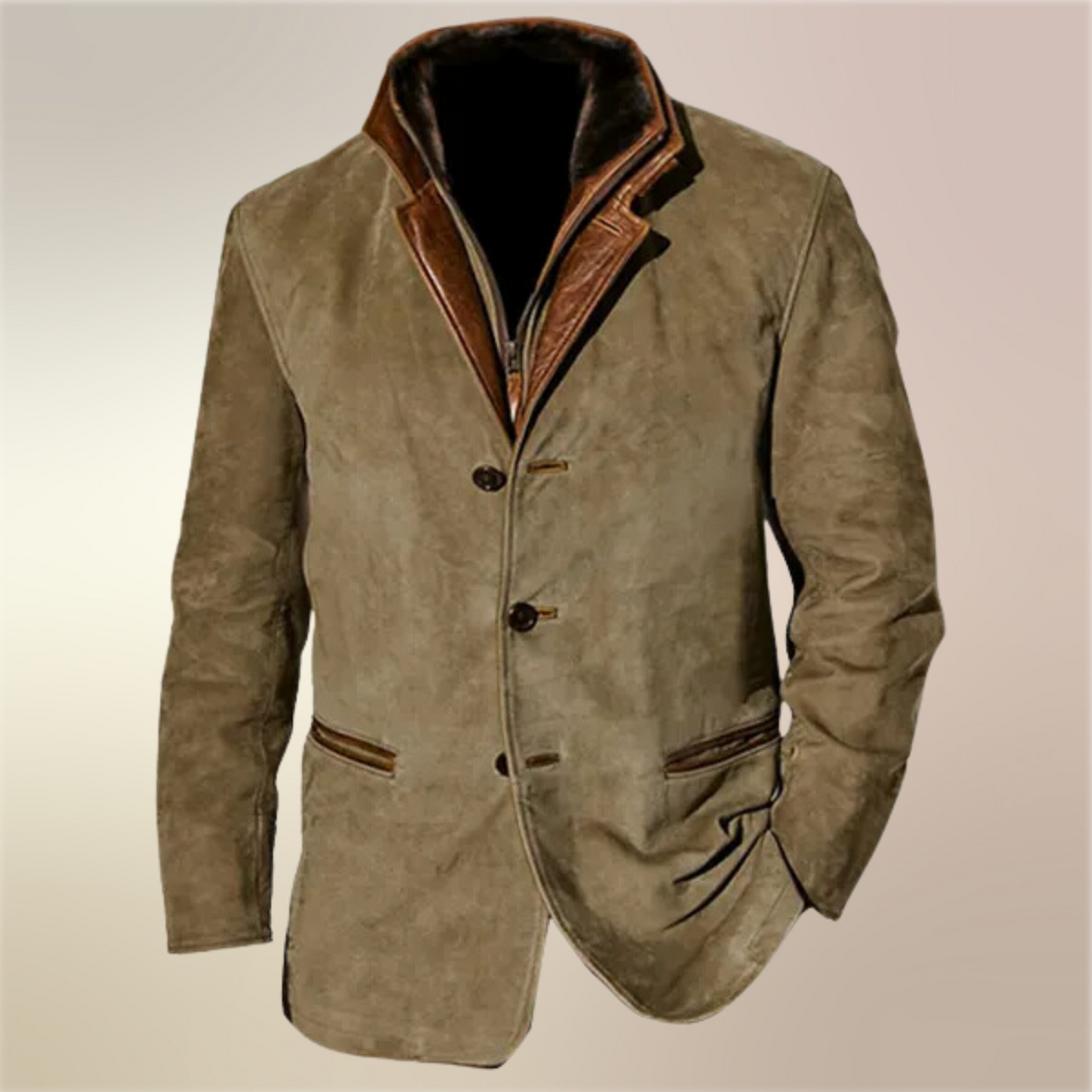 Men's Vintage Winter Jacket-Winter Jacket-Azzella London
