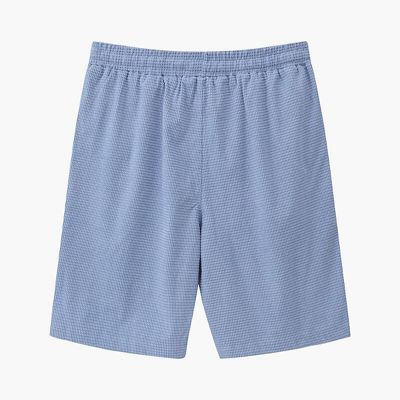 Men's Waffle-Knit Shorts-Shorts-Azzella London