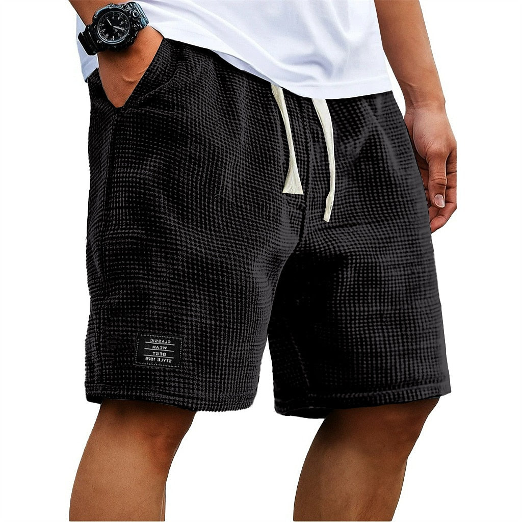 Men's Waffle Shorts-Shorts-Azzella London