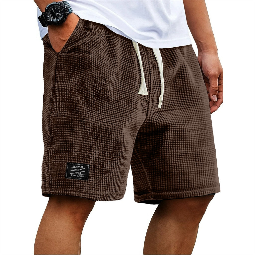 Men's Waffle Shorts-Shorts-Azzella London