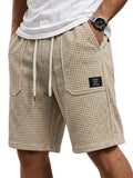 Men's Waffle Shorts with Pockets-Shorts-Azzella London