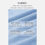 Men's Washed Cotton Henley-Shirt-Azzella London