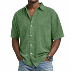 Men's Washed Cotton Shirt-Shirt-Azzella London