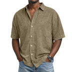 Men's Washed Cotton Shirt-Shirt-Azzella London