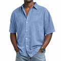 Men's Washed Cotton Shirt-Shirt-Azzella London