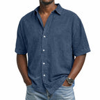Men's Washed Cotton Shirt-Shirt-Azzella London