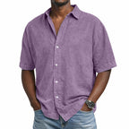 Men's Washed Cotton Shirt-Shirt-Azzella London