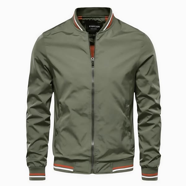 Men's Water Repellent Bomber Jacket-Bomber Jacket-Azzella London
