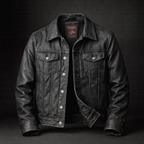 Men's Western Style Trucker Jacket-Azzella London