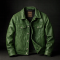 Men's Western Style Trucker Jacket-Azzella London