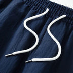 Men's Wide-Leg Linen Trousers-Pants-Azzella London