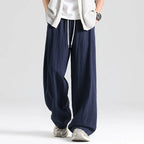 Men's Wide-Leg Linen Trousers-Pants-Azzella London