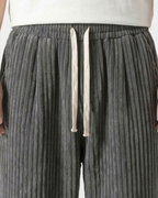 Men's Wide Leg Trousers Textured-Azzella London